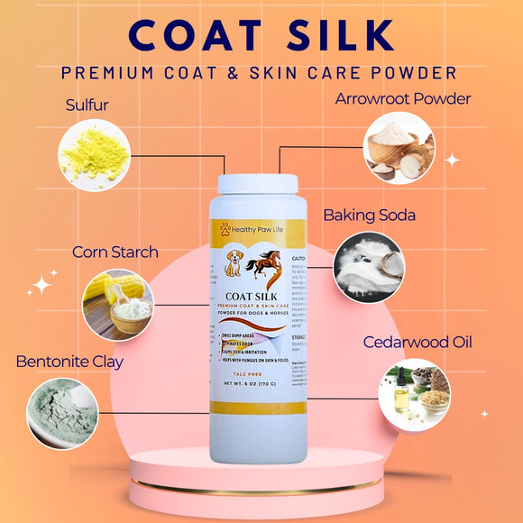 Healthy Paw Life Coat Silk for Dogs & Horses, 6-oz