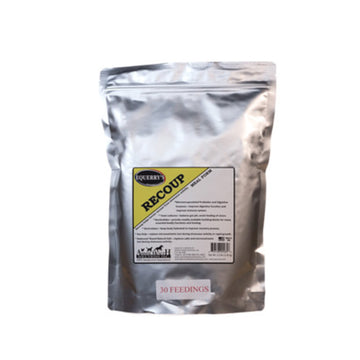 Silver pouch with a label on a white background