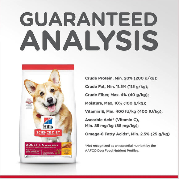 Hill's Science Diet Adult Small Bites Dry Dog Food, Chicken & Barley Recipe