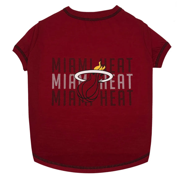 Pet's First NBA Stripe Text Tee for Dogs & Cats
