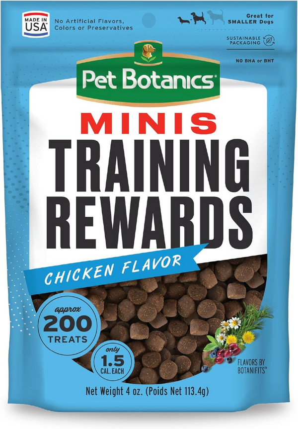 Pet Botanics Training Rewards Mini Soft & Chewy Chicken Flavor Dog Treats