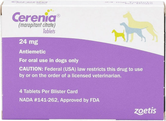 Cerenia (Maropitant Citrate) Tablets for Dogs - Anti Nausea Medication