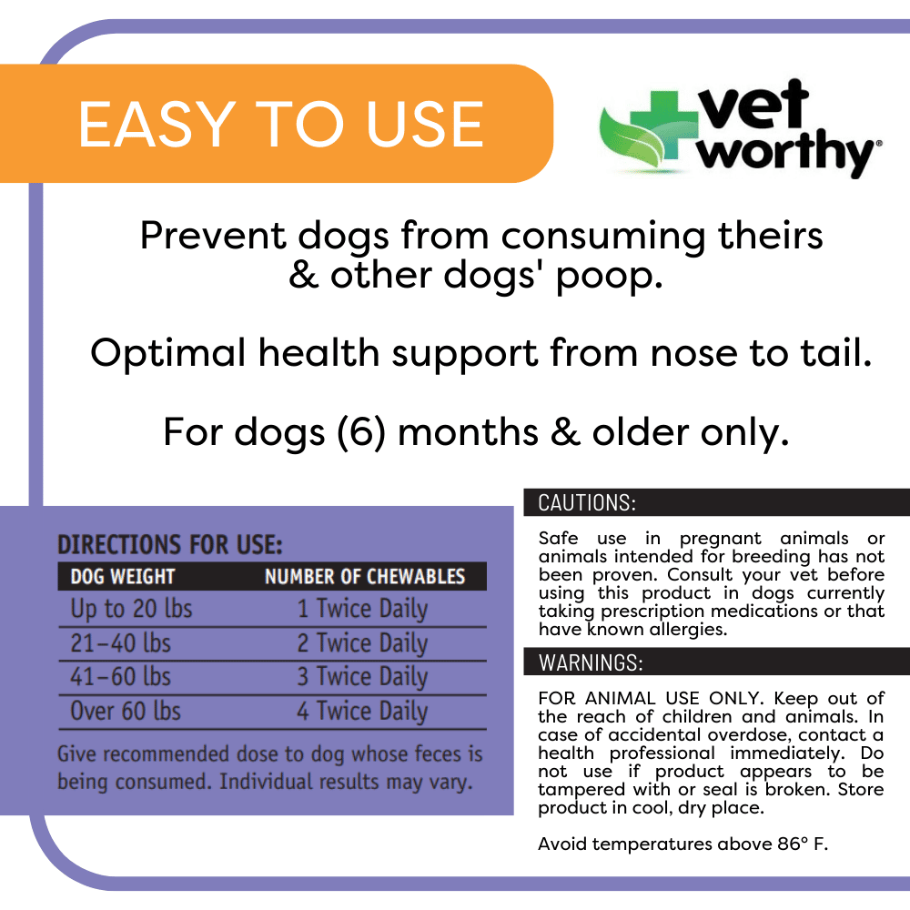 Vet Worthy Stop Stool Ingestion