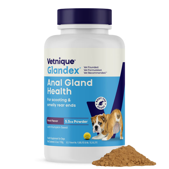 Glandex Anal Gland Support Pork Liver Flavored Powder for Dogs & Cats