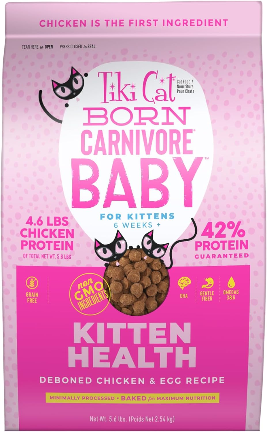 Tiki Cat Born Carnivore Chicken & Egg Kitten (2.8 lbs)