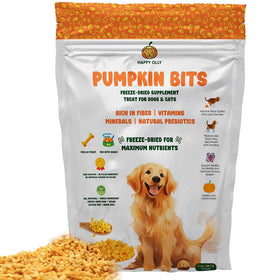 Happy Olly Happy Olly Freeze Dried Pumpkin- Single Ingredient Dog Treats, 2-oz