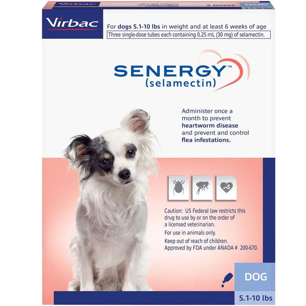 Senergy Topical Solution for Dogs, 5.1-10 lbs 1 dose