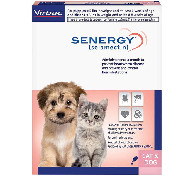 Senergy Topical Solution for Puppies & Kittens, up to 5 lbs 1 dose