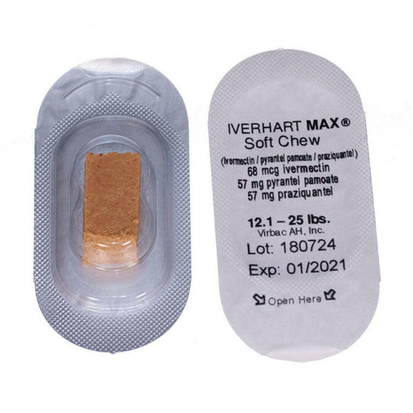 Iverhart Max Chew for Dogs 12.1-25 lbs