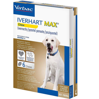Iverhart Max Chew for Dogs 50.1-100 lbs 6 chewable