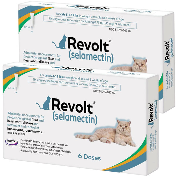 Revolt Topical Solution for Cats 5.1-15 lbs  12 doses