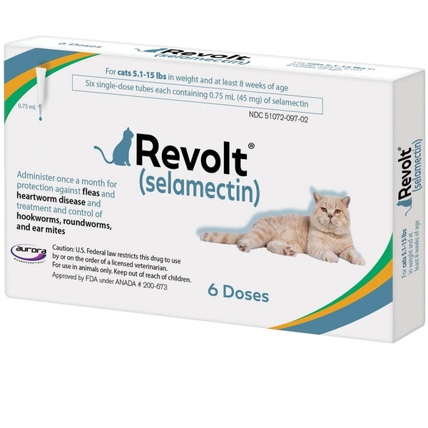 Revolt Topical Solution for Cats 5.1-15 lbs  6 doses