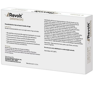 Revolt Topical Solution for Cats 15.1-22 lbs backside