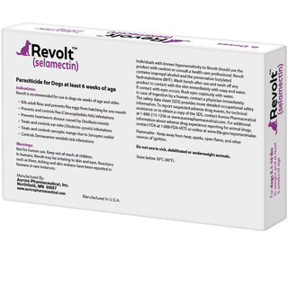 Revolt Topical Solution for Dogs 5.1-10 lbs  backside