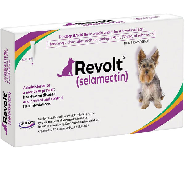 Revolt Topical Solution for Dogs 5.1-10 lbs  1 doses