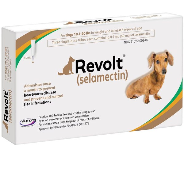 Revolt Topical Solution for Dogs, 10.1-20 lbs 1 doses