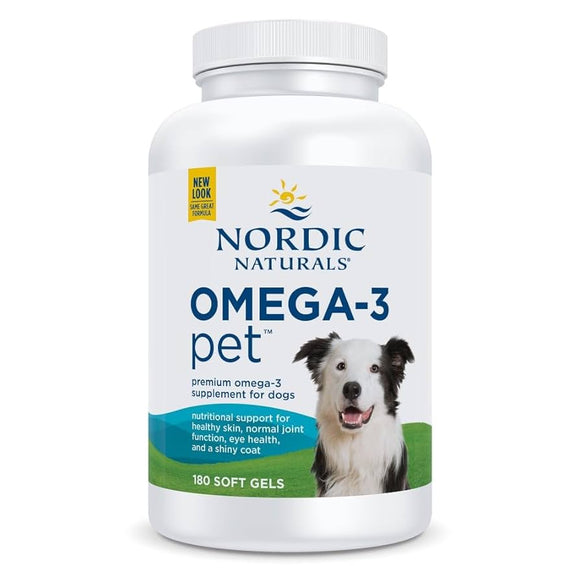 Nordic Naturals Omega-3 Pet Soft Gels Supplement for Dogs