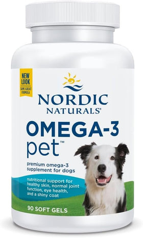 Nordic Naturals Omega-3 Pet Soft Gels Supplement for Dogs