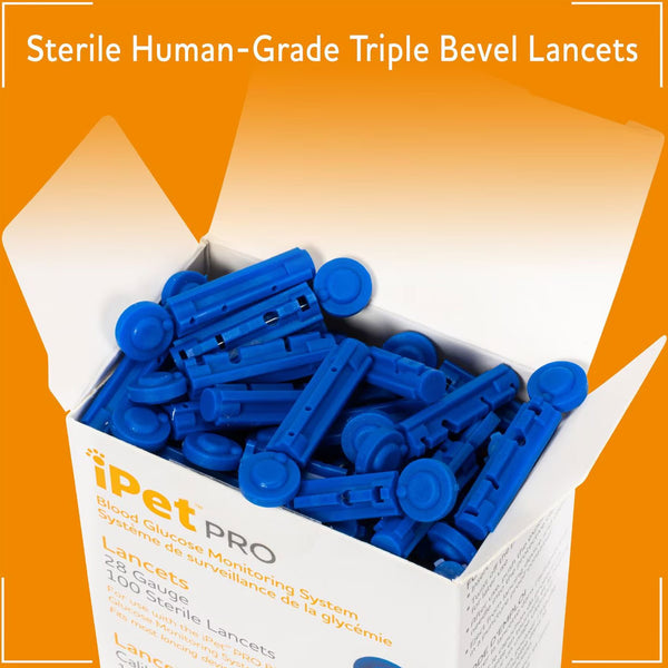 iPet PRO Ulti-Thin Sterile Lancets for Dogs & Cats