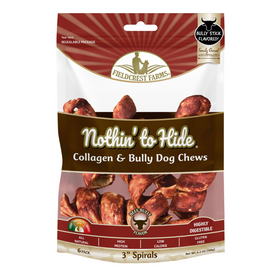 Fieldcrest Farms Nothin' to Hide Collagen & Bully Spirals Treats For Dogs