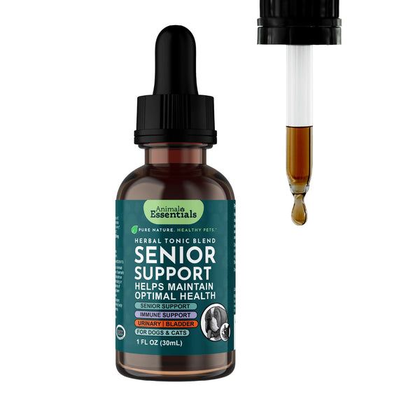 Animal Essentials Senior Support Herbal Tonic to Maintain Optimal Health for Dogs & Cats