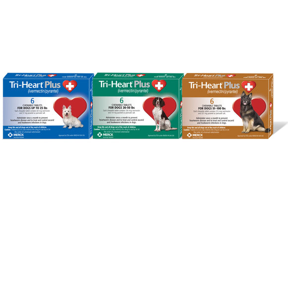 Tri-Heart Plus for Dogs up to 25lbs