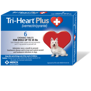 Tri-Heart Plus for Dogs up to 25lbs, 6mnth