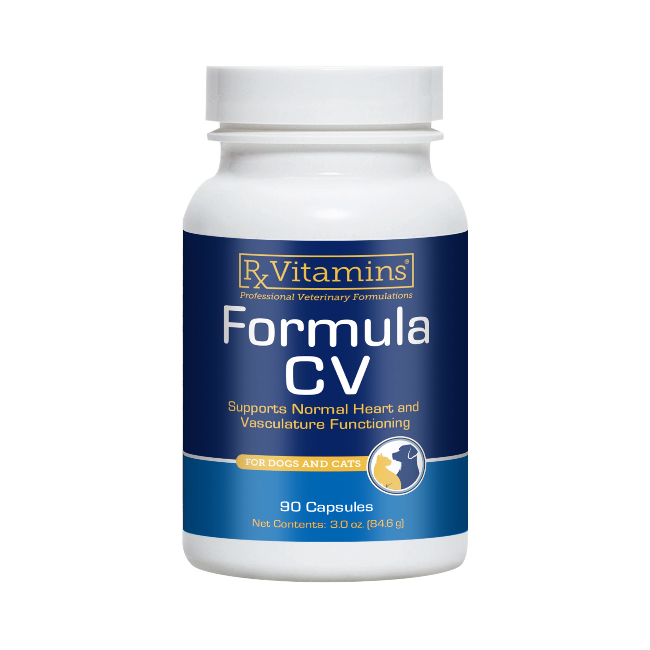 Rx Vitamins Formula CV For Dogs and Cats (90 caps)