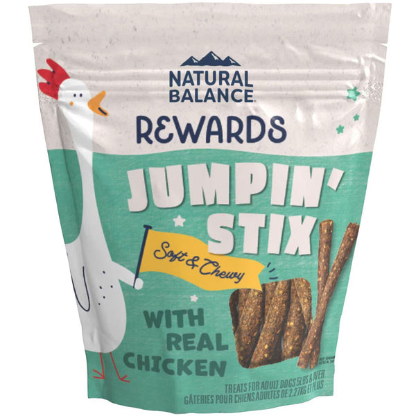 Natural Balance Rewards Jumpin' Stix Soft & Chewy with Real Chicken Dog Treats 4oz