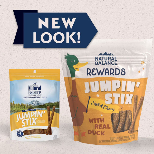 Natural Balance Rewards Jumpin' Stix Soft & Meaty with Real Duck Dog Treats