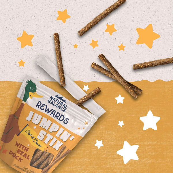 Natural Balance Rewards Jumpin' Stix Soft & Meaty with Real Duck Dog Treats