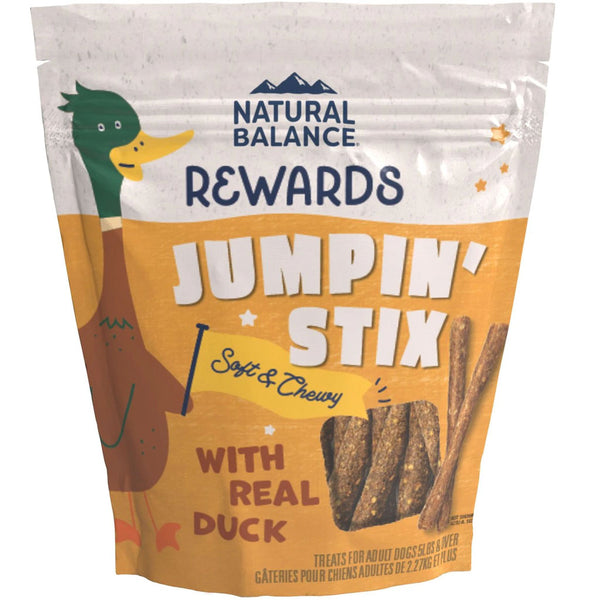 Natural Balance Rewards Jumpin' Stix Soft & Meaty with Real Duck Dog Treats 4oz