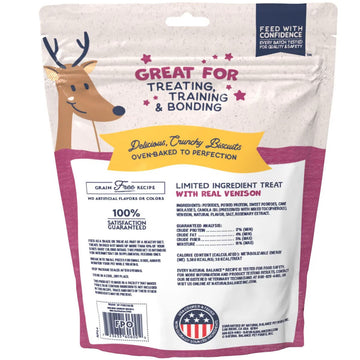 Natural Balance Rewards Crunchy Biscuits with Real Venison Dog Treats - 0