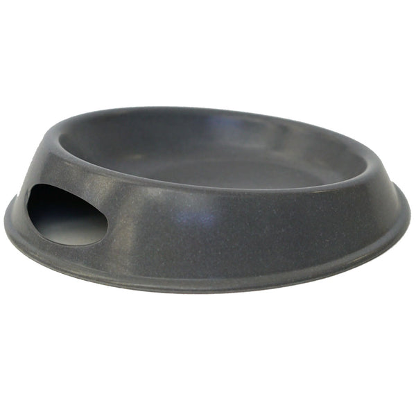 Green Pet Bamboo Bowl charcoal round