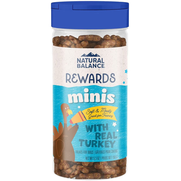 Natural Balance Rewards Minis with Real Turkey Dog Treats, 5.3-oz