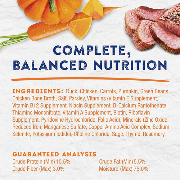 Product label with ingredients and nutrition information on a white background