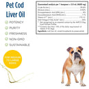 Nordic Naturals Pet Cod Liver Oil guaranteed analysis