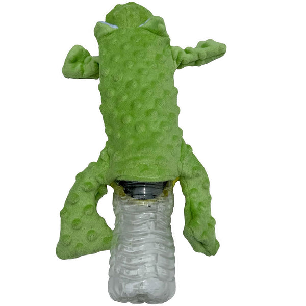 Ethical Skinneeez Extreme Stuffing-Free Squeaky Frog Plush Dog Toy