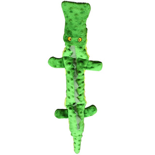 Ethical Skinneeez Extreme Triple Squeaker Croc Plush Dog Toy, Regular