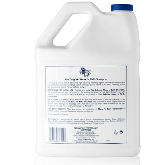 Mane 'n Tail and Body Original Formula Shampoo 1gallon backside
