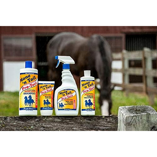 Mane 'n Tail Pro-Tect Antimicrobial Medicated Shampoo for Horses family