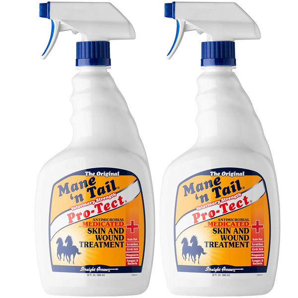 Mane 'n Tail Pro-Tect Antimicrobial Medicated Skin & Wound Treatment Spray for Horses 64oz