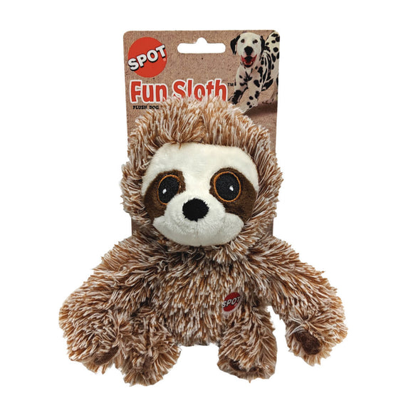 Spot Fun Sloth Plush Dog Toy, Assorted, 6"