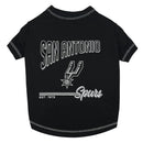 Pet's First NBA Bold City Text Tee for Dogs & Cats Dog Clothing & Apparel.