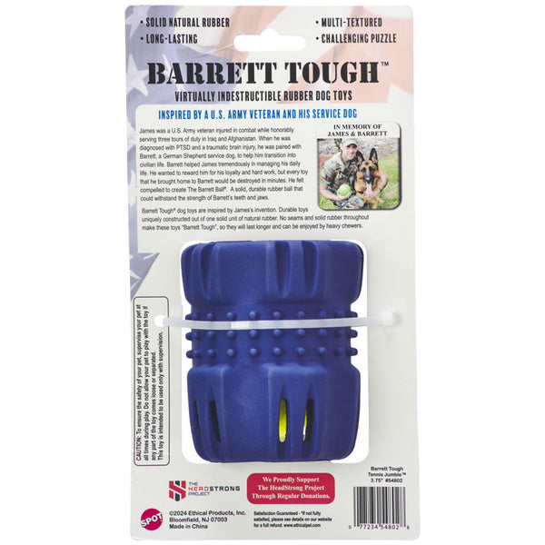 Spot Barrett Tough Tennis Jumble Dog Toy Blue