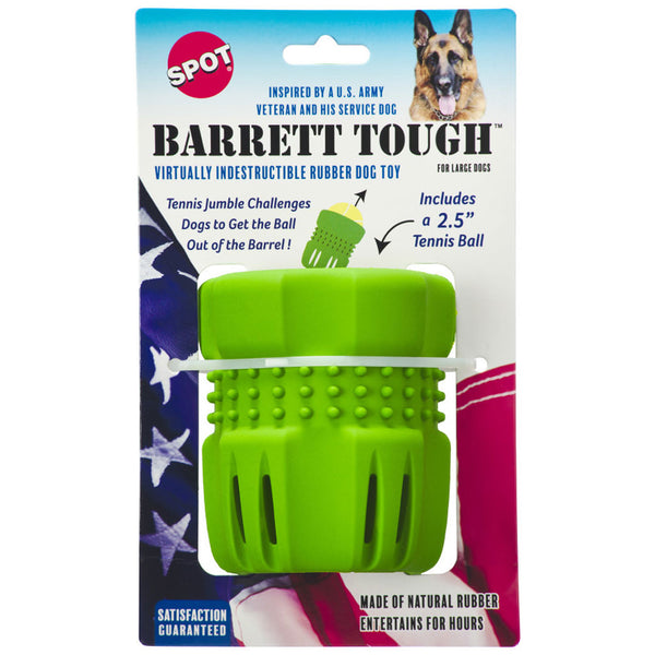 Spot Barrett Tough Tennis Jumble Dog Toy Green, Large