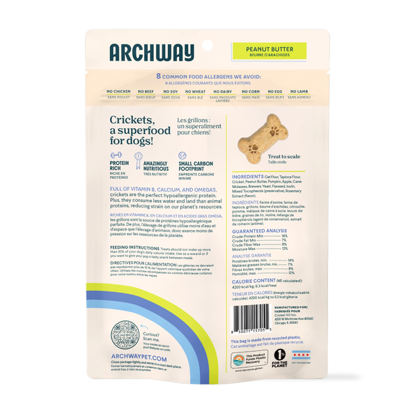 Archway Better Biscuit Peanut Butter Crunchy Dog Treats, 5-oz