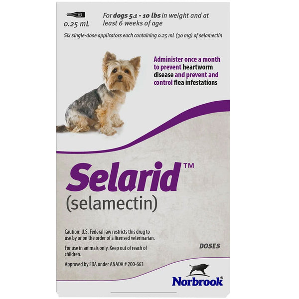 Selarid for Dogs 5.1-10 lbs 1 dose