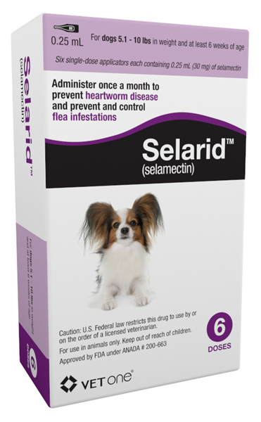 Selarid for Dogs 5.1-10 lbs Pet Medicine.