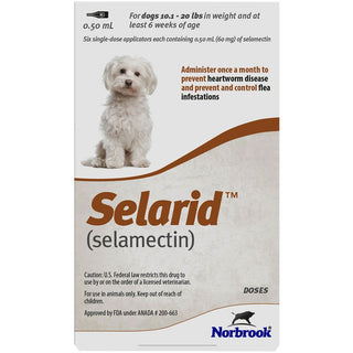 Selarid for Dogs 10.1-20 lbs 1 doses